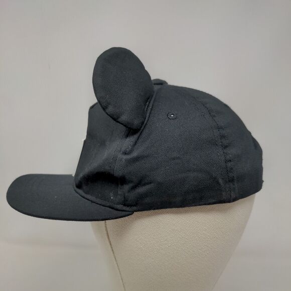 Disney Junior Mickey Boy's Snapback Hat Black OSFM Ears Distressed - Picture 3 of 9
